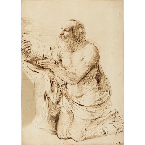 Kneeling Saint Jerome with a Book
